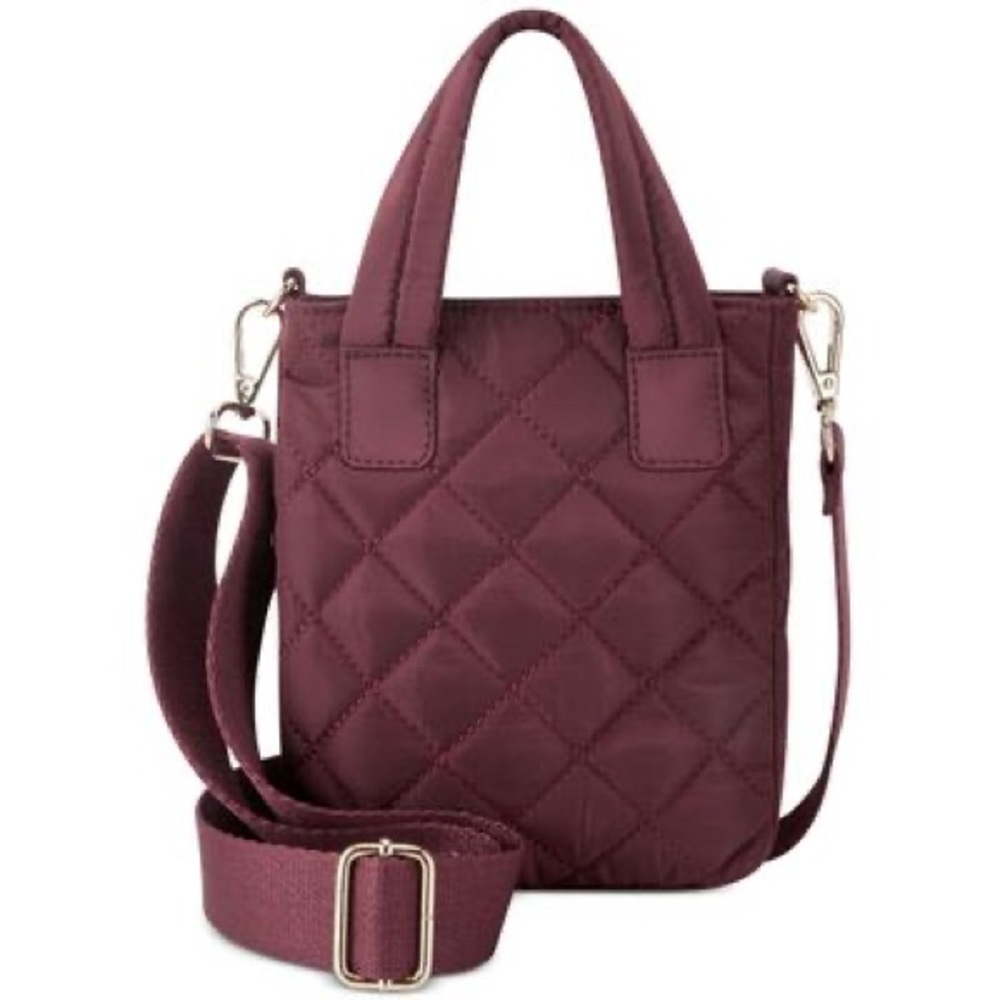 INC International Concepts “Dark Cherry” Crossbody Bag with Sleek Design